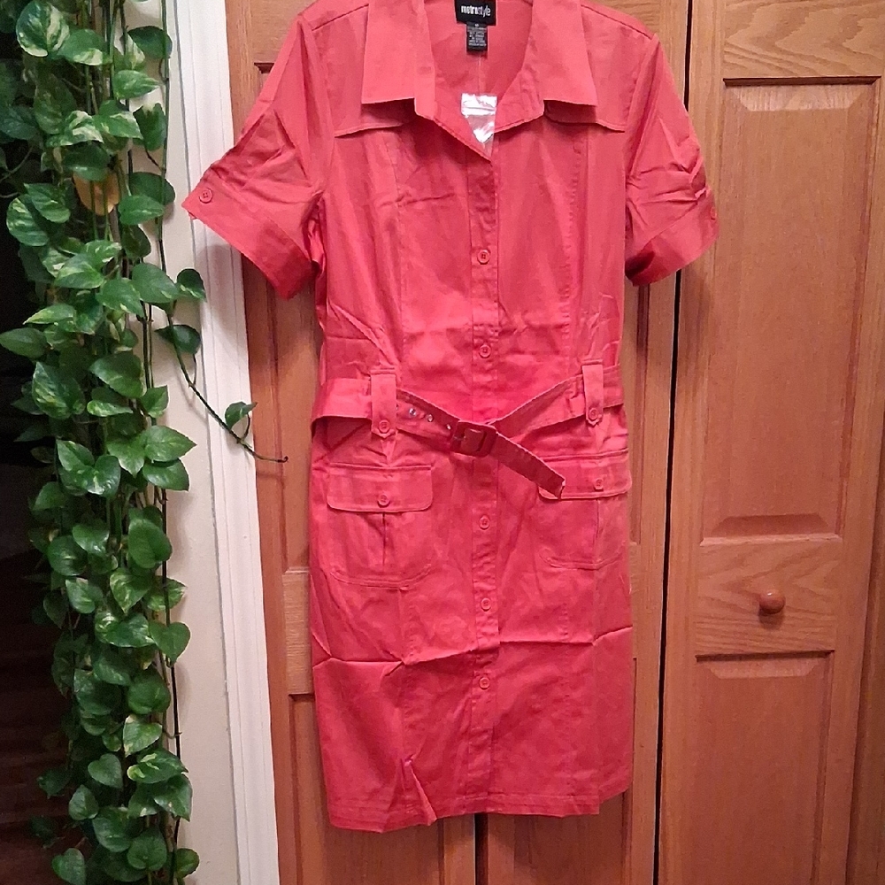 Metrostyle Safari Dress NWOT